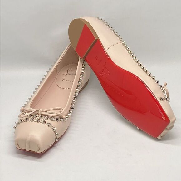 Christian Louboutin Shoes - Christian Louboutin Mamadrague Spikes Red Sole Ballerina Flats size 39
